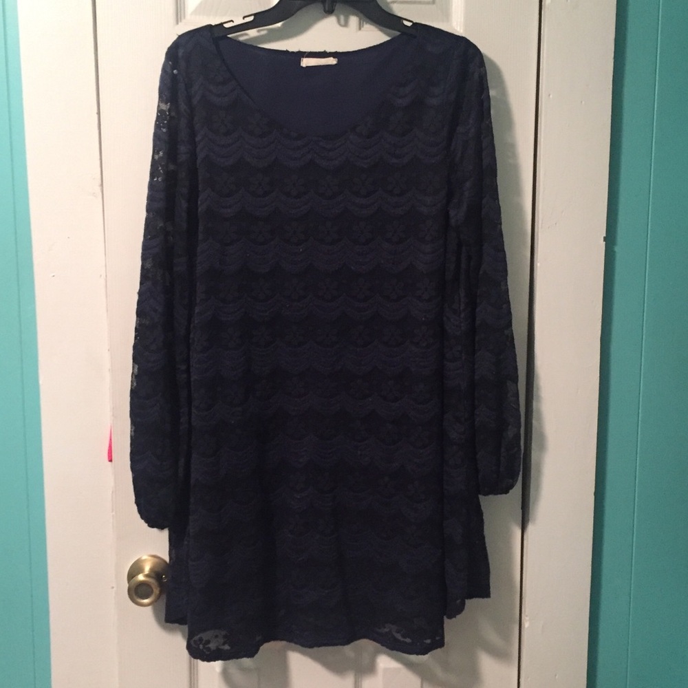Navy Lace Dress